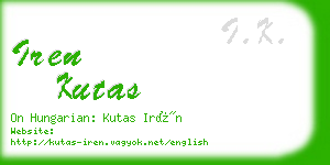 iren kutas business card